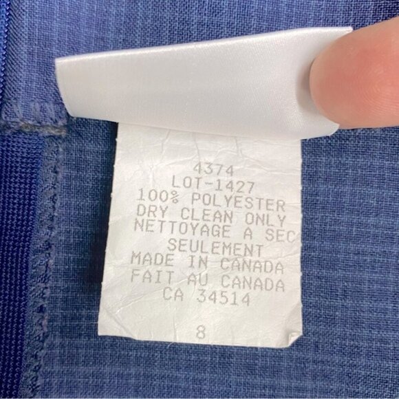 Vintage Emblem Blue Micro Plaid Mini Skirt 8 - Picture 4 of 11